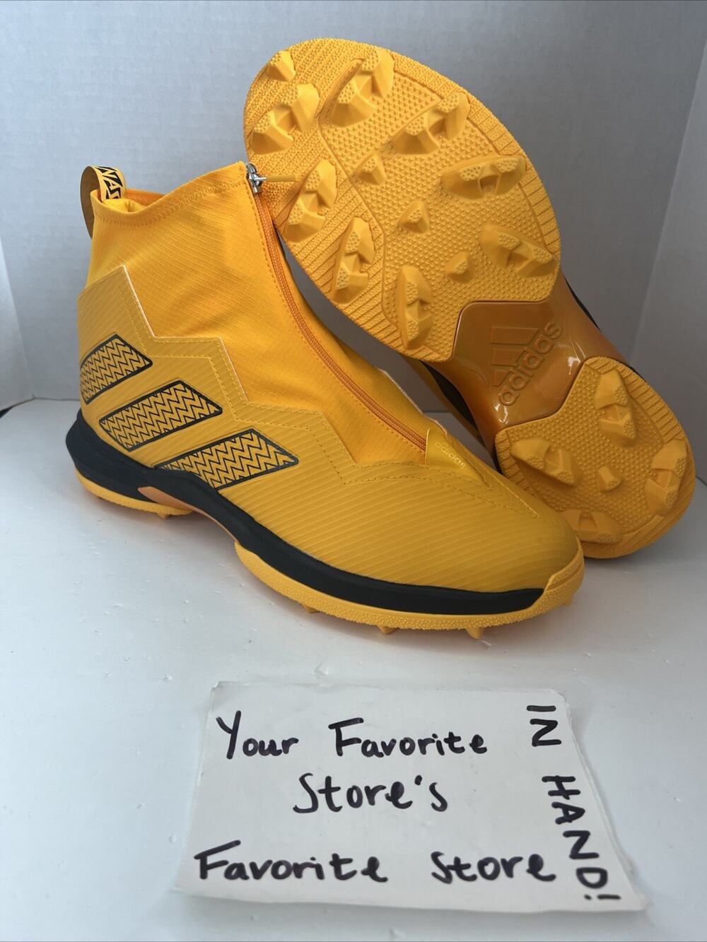 Adidas Nasty Torsion Football Cleats Lineman Yellow HP8820 Men's Size 14 RARE!